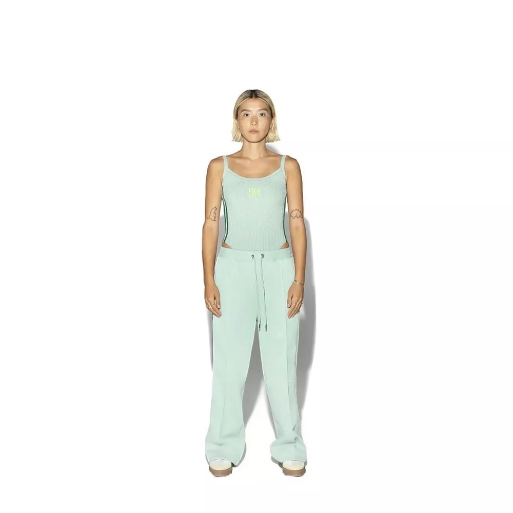 Ivy Park 3 stripe suit pants Green Tint XS